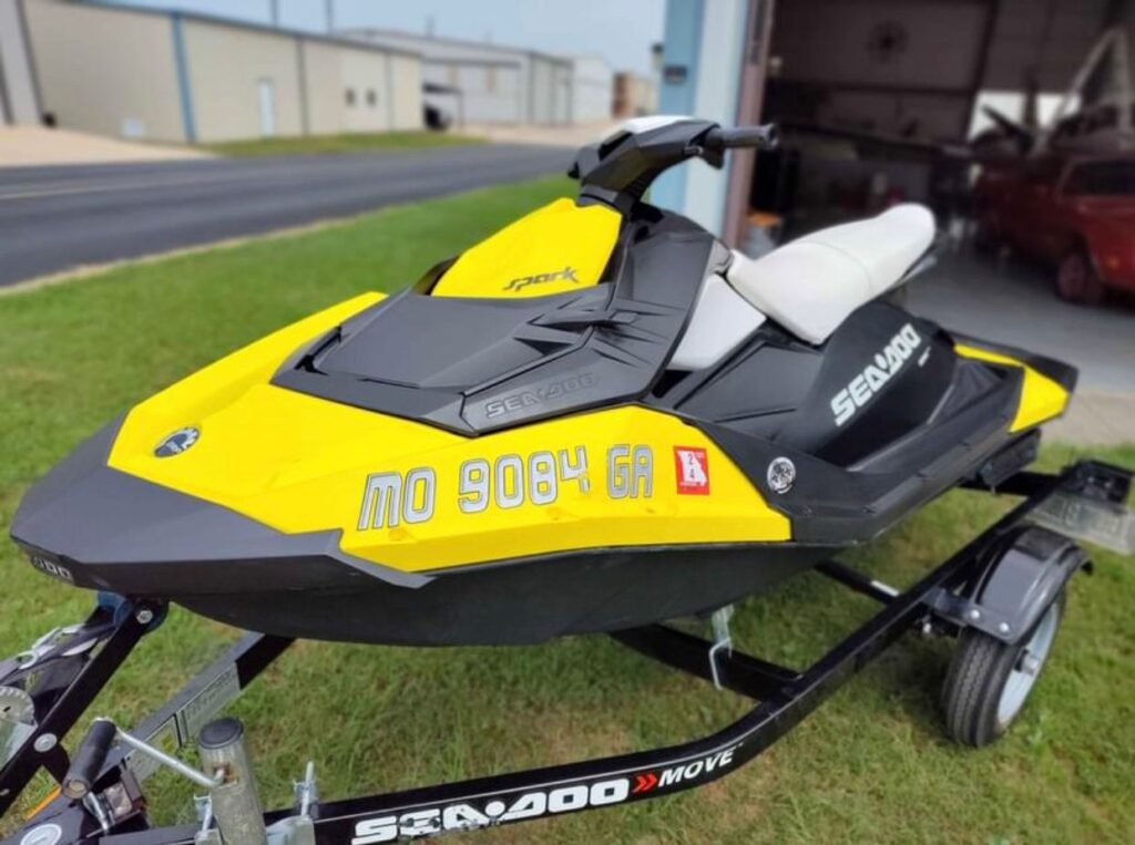 Acheter Seadoo Spark 2014 en Ligne – 3 places avec IBR et remorque Karavan
