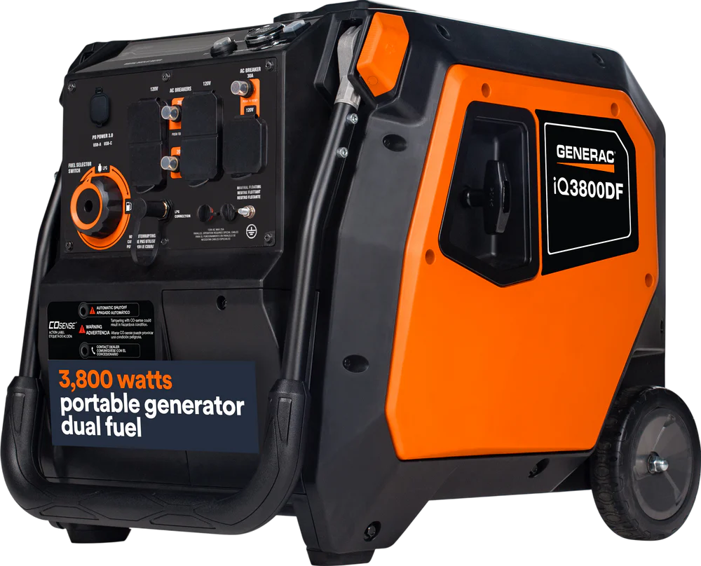 Generac iQ3800 DF 8944 Générateur Dual Fuel 3000W/3800W Inverter COsense – Neuf