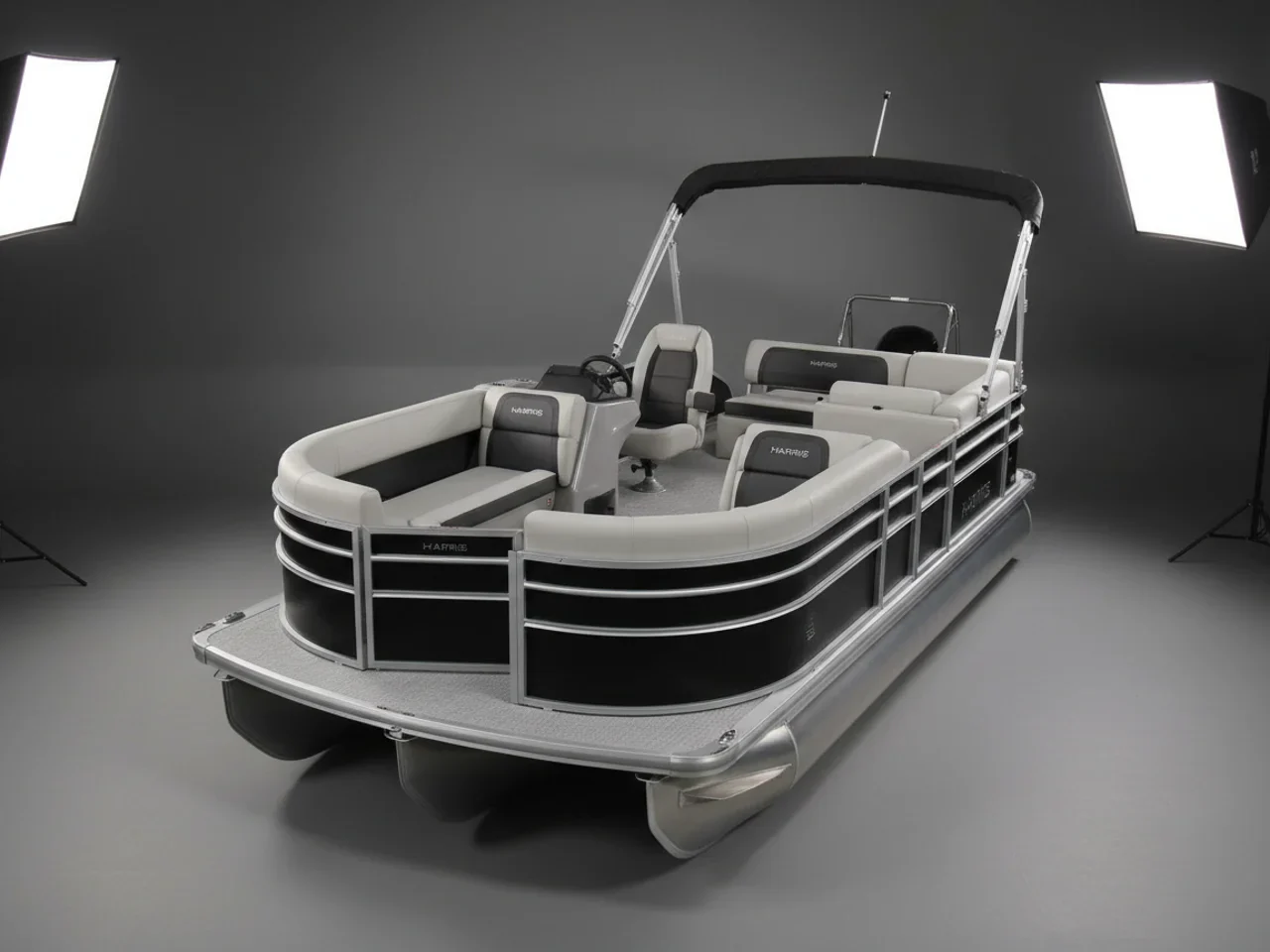 Harris 230 Cruiser Tri-Toon 2025 À Vendre – Moteur Mercury 150 CV avec Package Eaux Agitées et Équipements Premium
